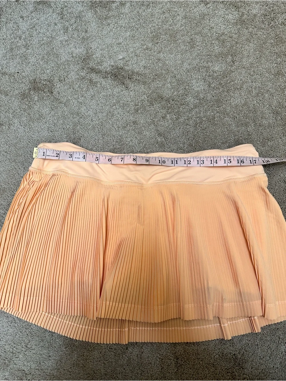 Lululemon Pleat To Street Skort Peach Orange Tennis Preppy Skirt Pickleball 12